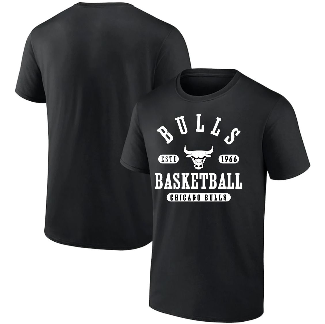 Men 2025 NBA Chicago Bulls Black T shirts style 041